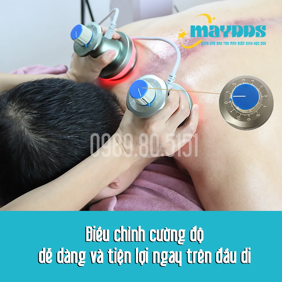 Sử dụng củ di, đầu xung Hồng Ngoại trên người bệnh