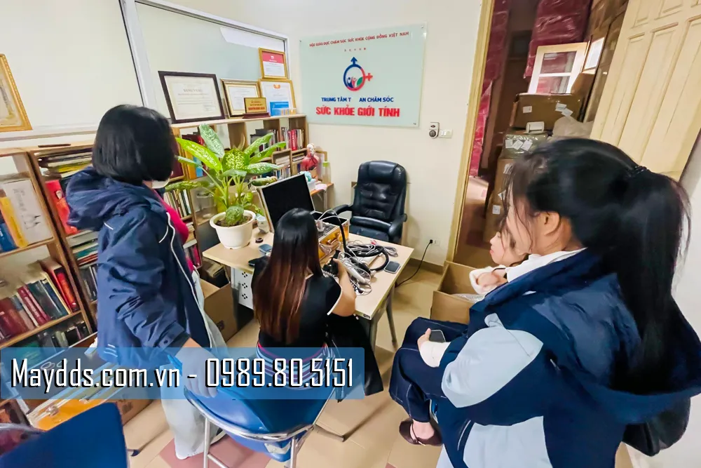 4 chị em ở Bắc Ninh đến trực tiếp trải nghiệm máy DDS9