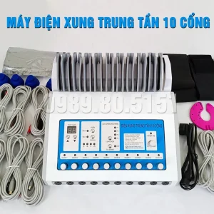Máy điện xung trung tần 10 cổng phiên bản tiếng Việt