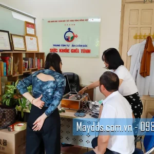 Nhóm bạn chị Thủy trải nghiệm máy DDS 9