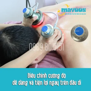 Sử dụng củ di, đầu xung Hồng Ngoại trên người bệnh